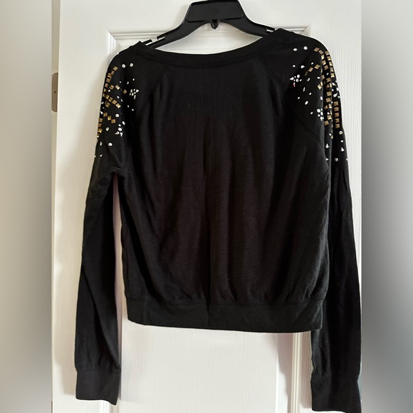 Love Pink black sequin shoulder long sleeve - Picture 3 of 3